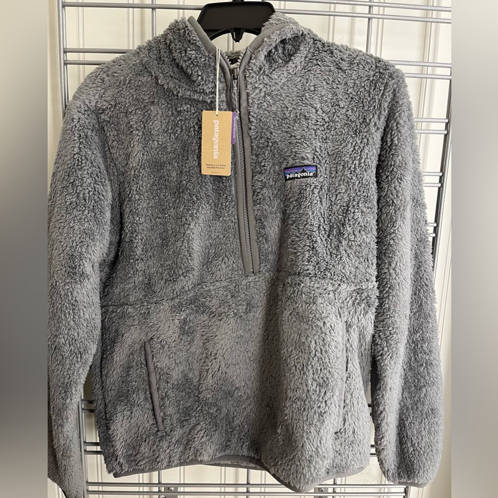 Patagonia Los Gatos Hooded Pullover Half Zip Fleece Small NWT